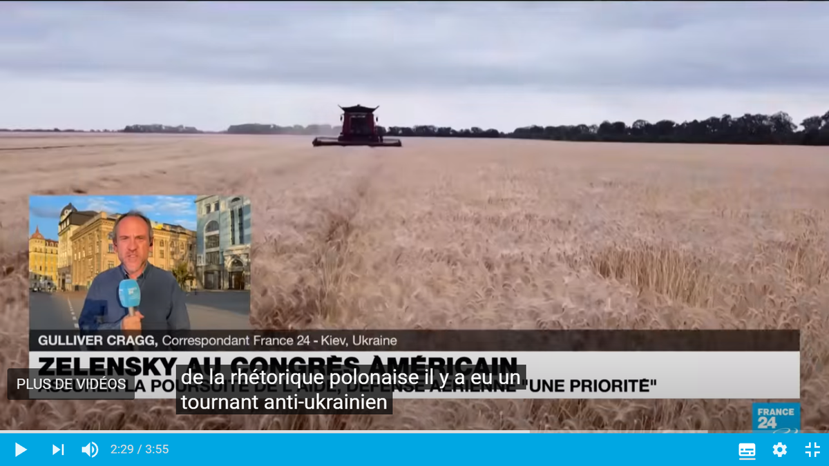 Скриншот с сайта France24 в YouTube.