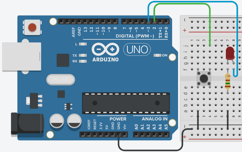 Подключение кнопки к Arduino