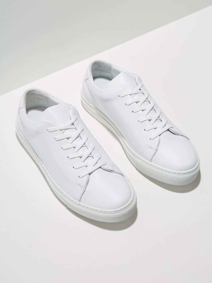 Park Leather Low-Top Sneakers in White
