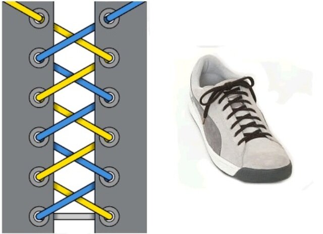 Как красиво зашнуровать кроссовки?