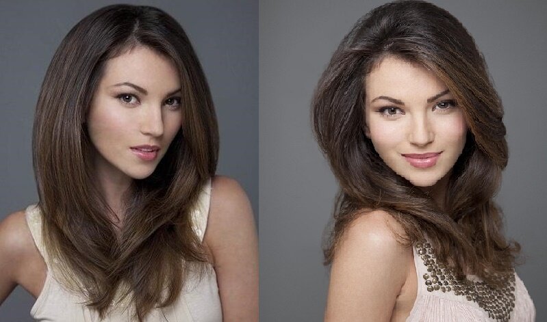 Обратите внимание - стрижка одна, а укладки разные 