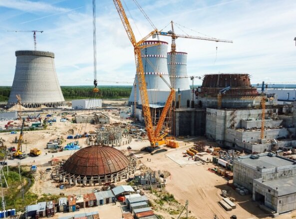 Строительство Ленинградской АЭС, фото с сайта РосАтома