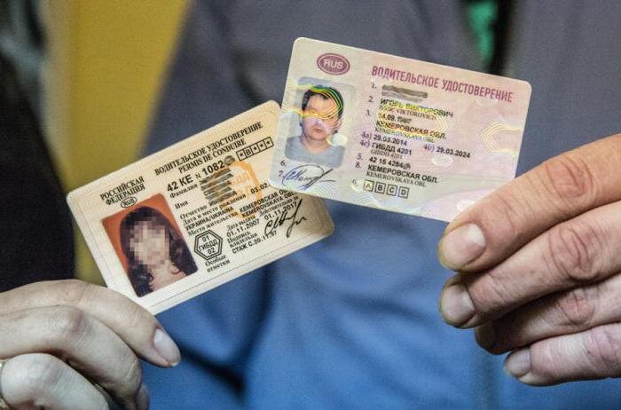 Новые водительские права