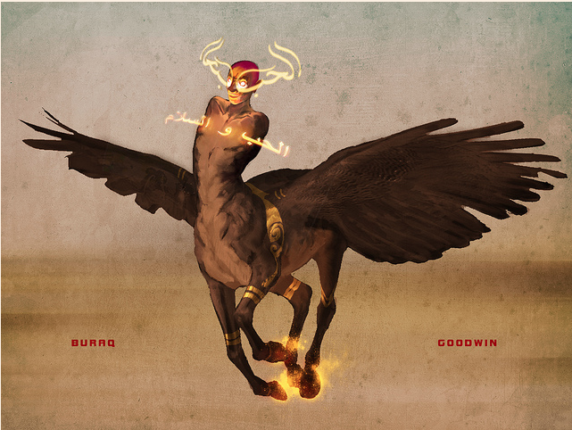 Бурак. Рисунок Криса Гудвина (Chris "Eselkunst" Goodwin)