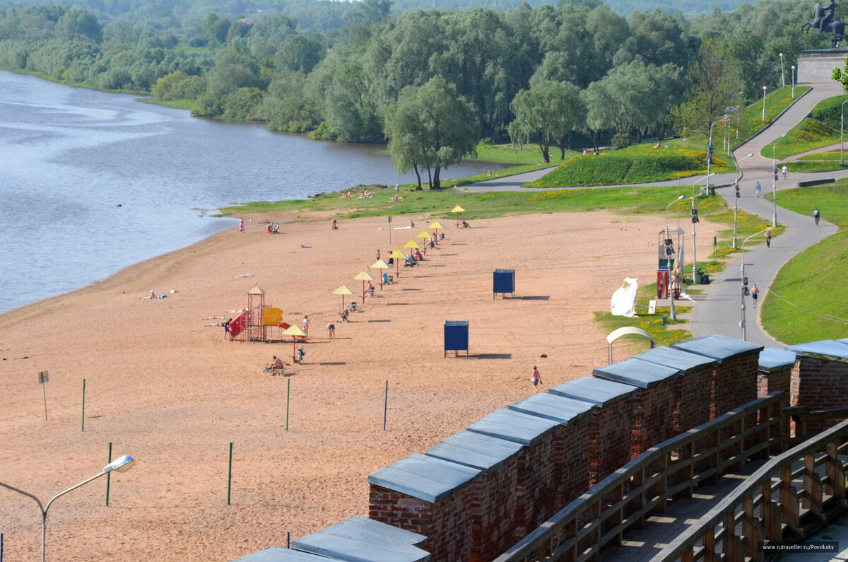 Пляж в великом новгороде
