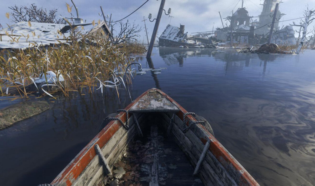 Лодка казалось бы выглядит хорошо, но обратите свое внимание на канаты и лицо лодки, текстуры как из 2016 года, а ведь у игры не маленькие требования к вашему железу 