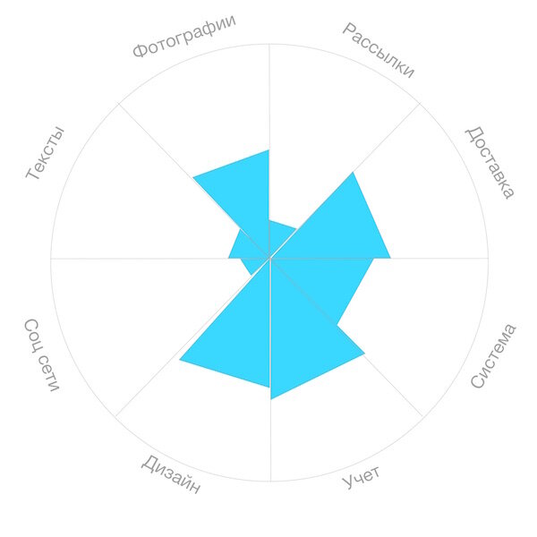 Колесо гармонии можно применять также для проектов — тогда секторами будут области вашего бизнеса
