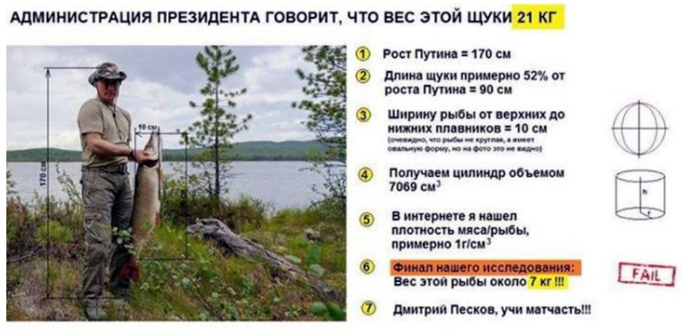 Рост щуки по годам в россии таблица