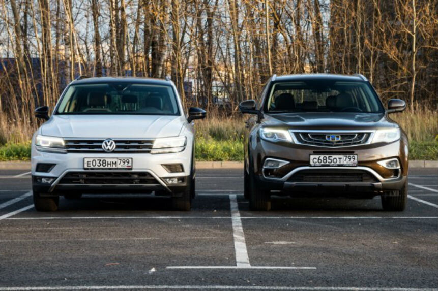 Сравнить хавал и джили атлас. Geely Tiguan. Фольксваген Джили. Джилли тиган. Чанган Тигуан.