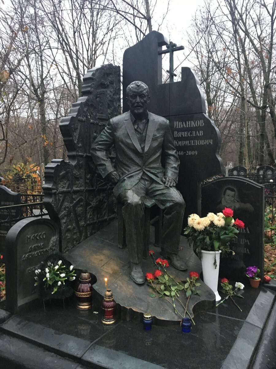 Могила Иванькова на Ваганьковском кладбище