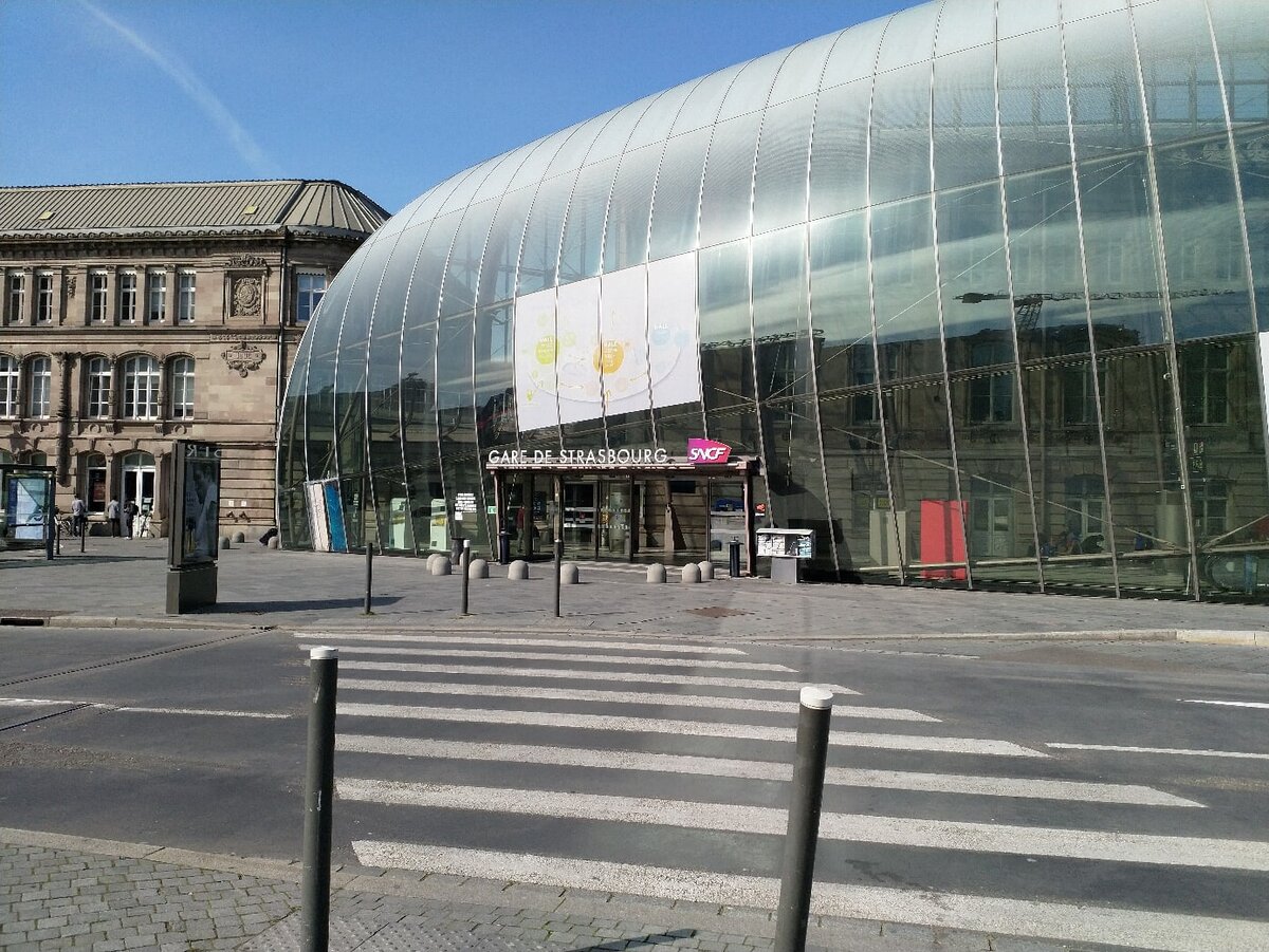 Здание вокзала в Страсбурге