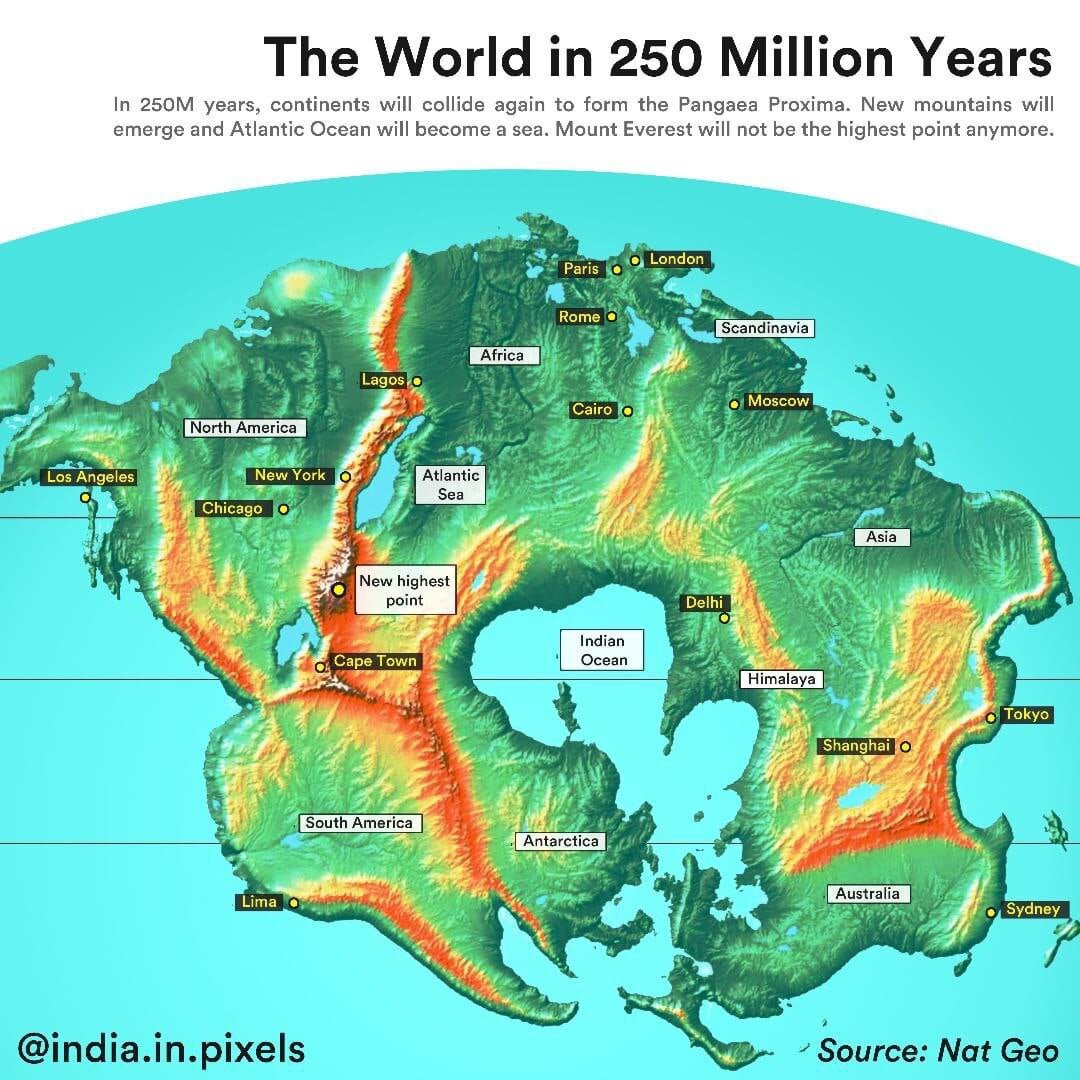 Мир через 250 миллионов лет