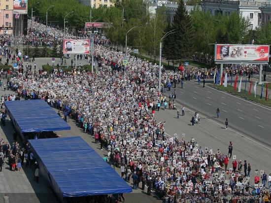 Бессмертный полк в Барнауле