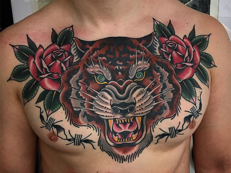 Что означает тату тигра на плече девушек? Значение татуировки тигра на зоне для мужчин