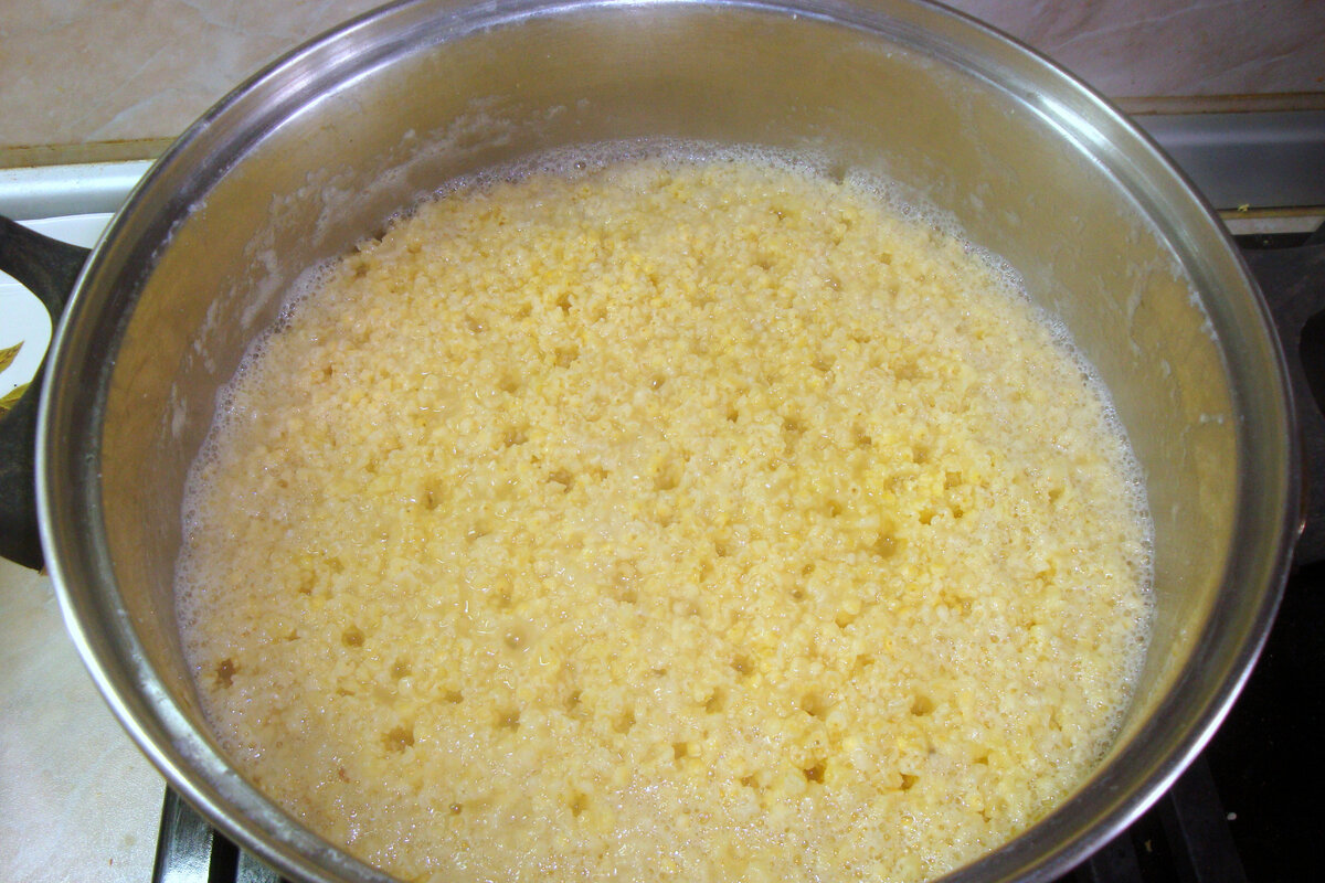 Как варить пшенную кашу на молоке в кастрюле пошаговый рецепт с фото пошагово