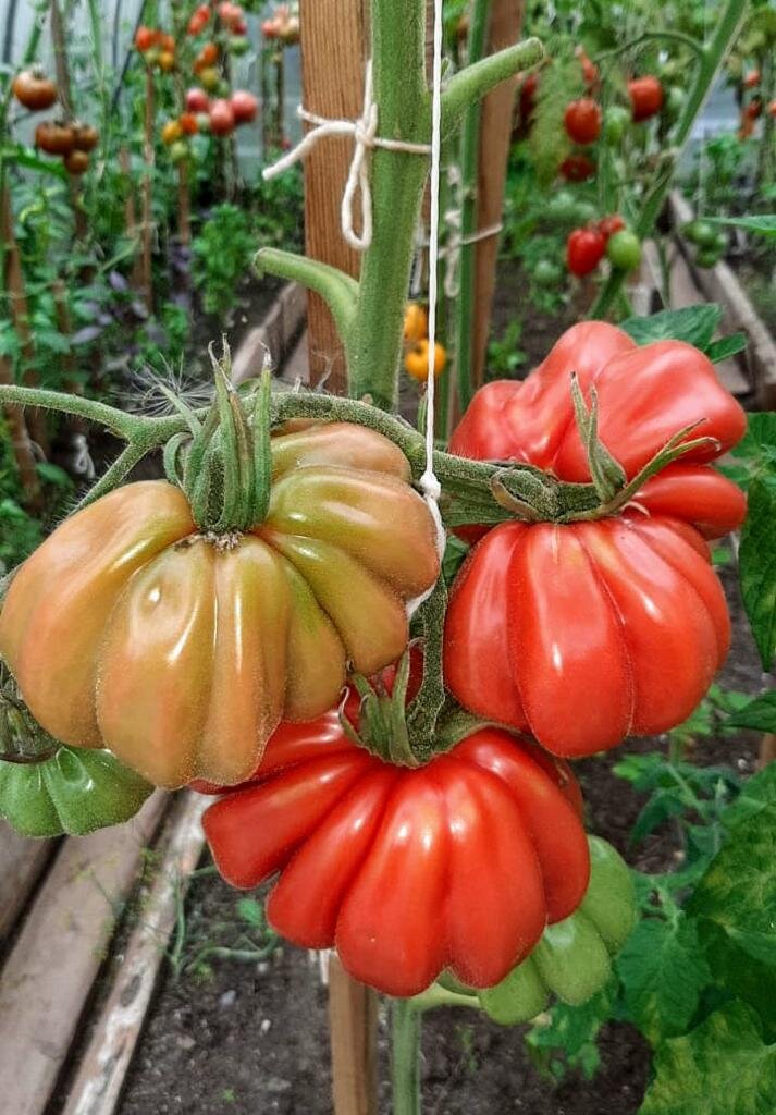 Томат Тлаколула ребристый. Фото автора.