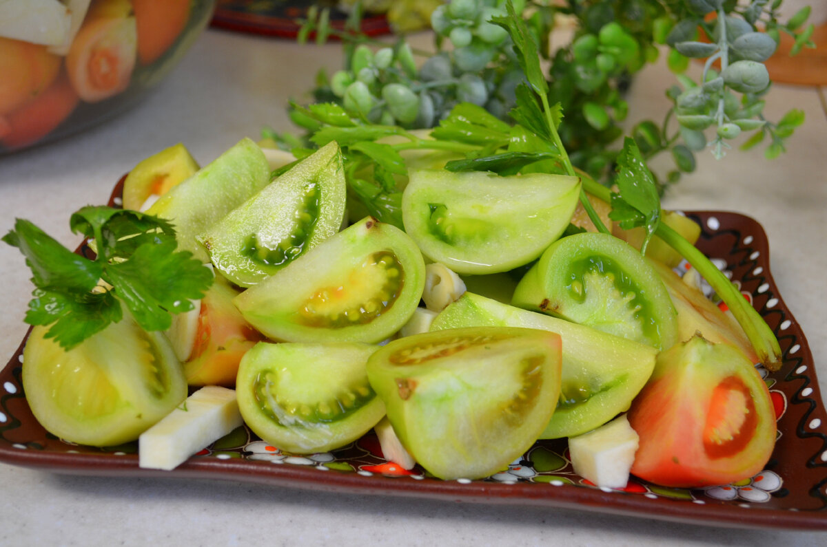 ТАКУЮ ВКУСНЯТИНУ ГОТОВЛЮ КАЖДЫЙ ГОД!!! СОЛЕНЫЕ ЗЕЛЕНЫЕ ПОМИДОРЫ!! Без  сахара и без уксуса! | Готовим с Мариной Ломака. | Дзен