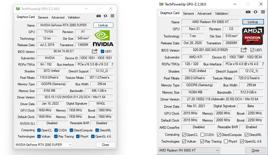 Теперь интерфейс стал побогаче и отображает больше информацию + добавились новые видеокарты