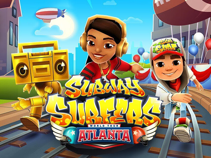 Игра "Сабвей Серф: Атланта"