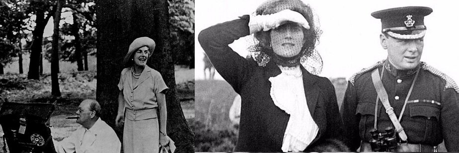 С Супругой Клементиной.