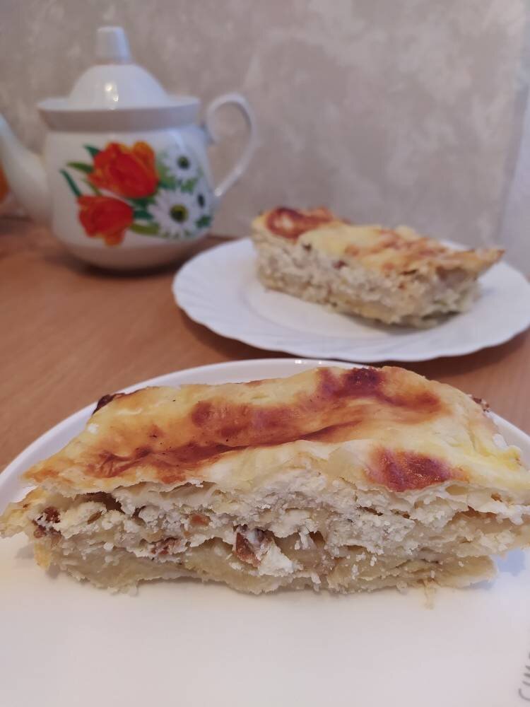 Творожно-банановый пирог🥧