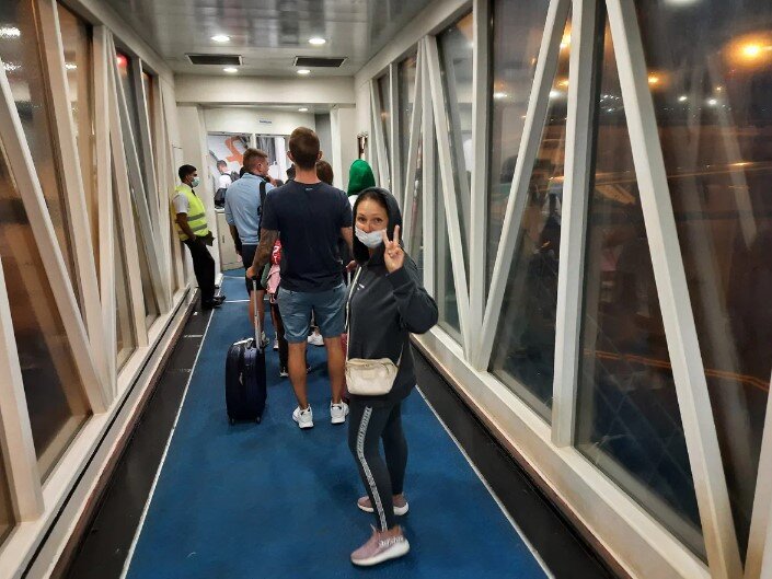 В аэропорту Коломбо, апрель 2021