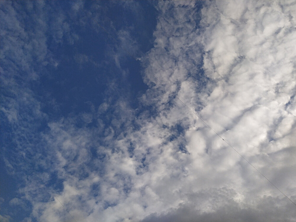 Небо над головой в первую неделю марафона (конец августа)