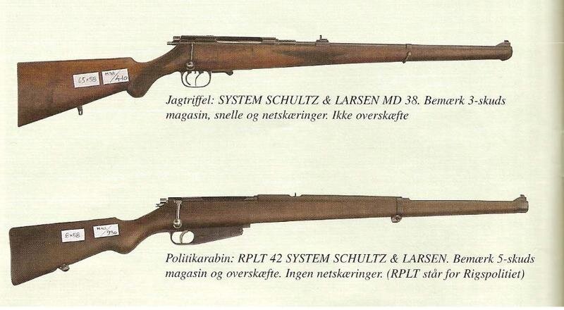 Винтовка обр. 1938 года вверху и RPLT-42 внизу.