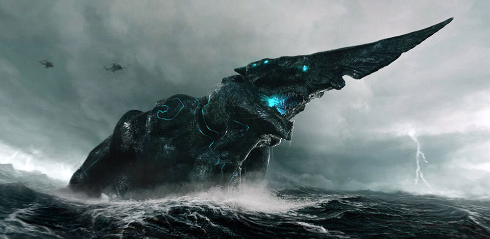 Кайдзю - кадр из фильма "Тихоокеанский рубеж"