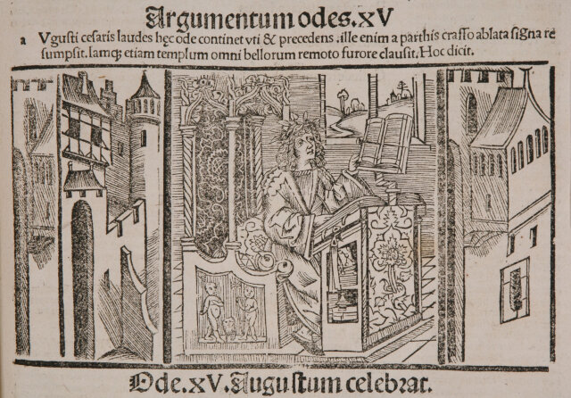 И.Грунингер.  Гравюра к сочинениям Грация. 1498.