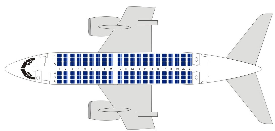 Места в самолете боинг 737 500