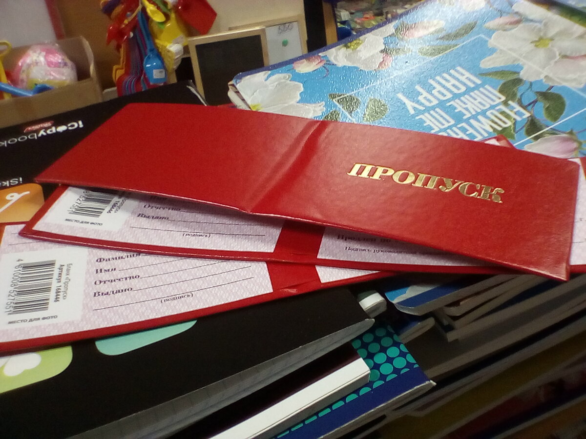 В каждом садике свои прибабахи относительно пропусков. В нашем их делают из бумаги, от нас требуется только фотка. В другом садике с родителей потребовали обязательно приобрести от такие красные корочки по 25 рублей штука.