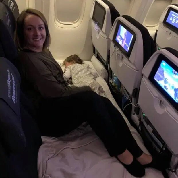 Раскладывающиеся сиденья в самолёте у Air New Zealand 