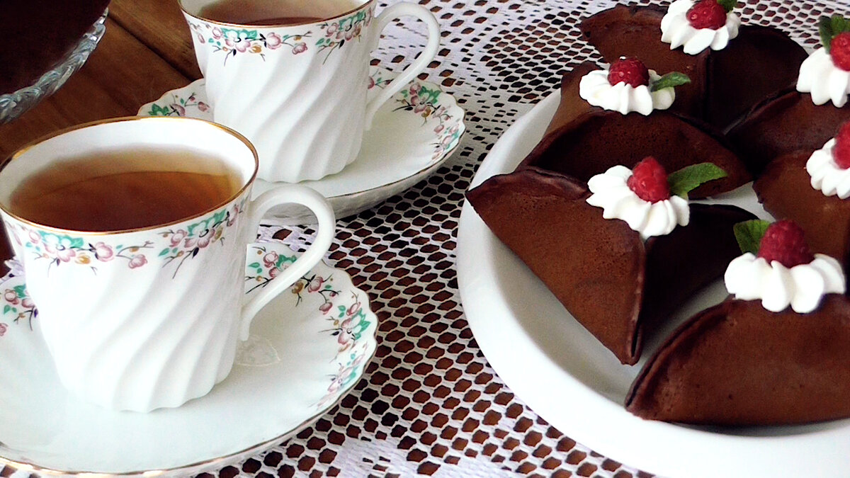 А вы когда-нибудь пробовали Такие Шоколадные блинчики с кремом?!Рецепт с фото и видео