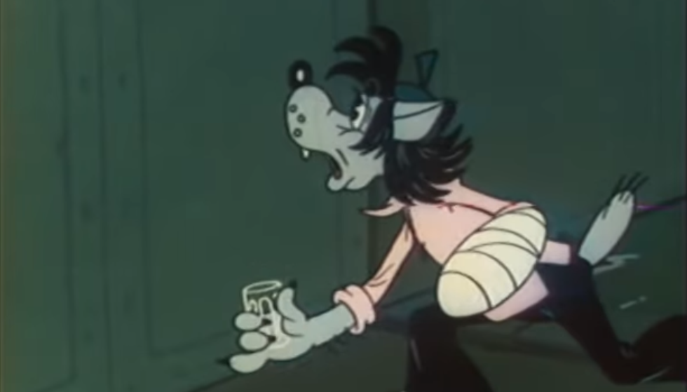 Кадр из серии "Руками не трогать" .