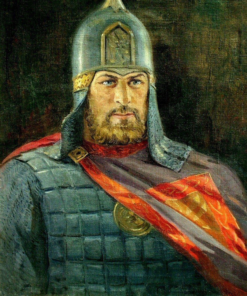 Александр Невский. Используем его предполагаемый портрет в качестве символа. Князь этого достоин.