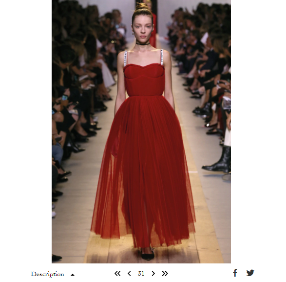 Наше платье в коллекции Spring-Summer 2017. Фото: скрин сайта dior.com
