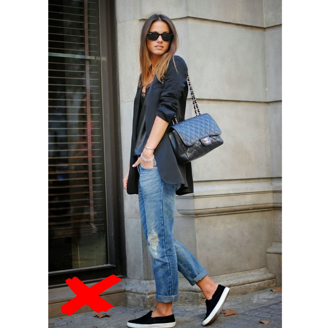 Джинсы с потёртостями оставьте для прогулок после работы. Фото из открытых источников.