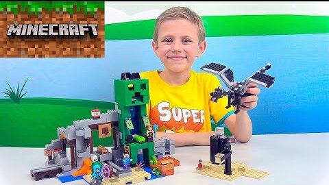 Лего Майнкрафт и Даник - Шахта Крипера Lego 21155 и Последняя Битва с ...