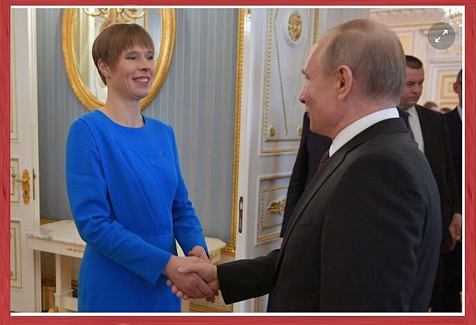 Керсти Кальюлайд и Владимир Путин 18 апреля 2019 года в Москве. Фото: РИА «Новости»