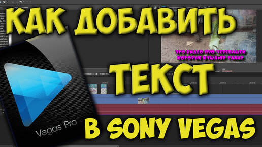 Sony Vegas Pro — программа для монтажа видео