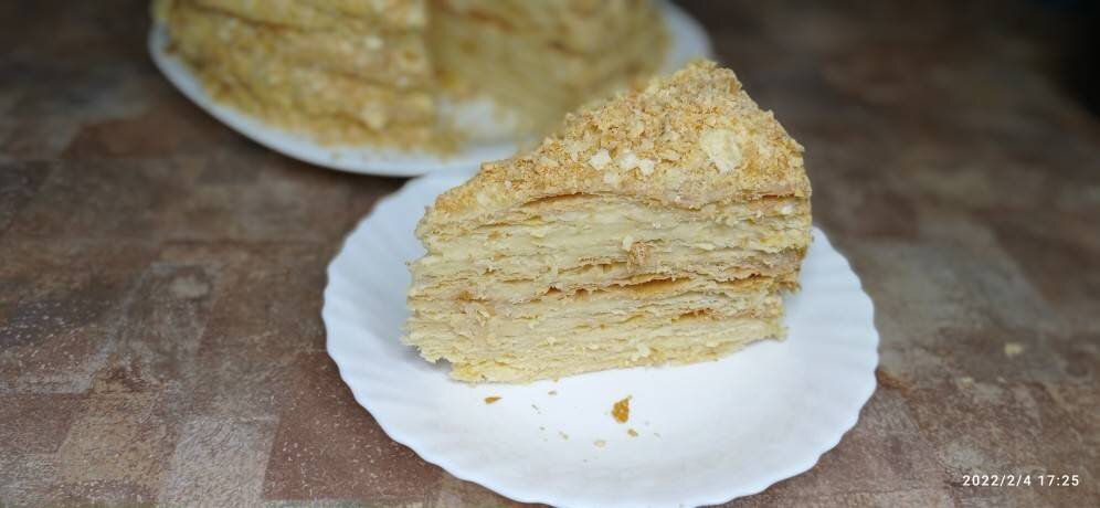 Пошаговый рецепт приготовления: Торт Наполеон