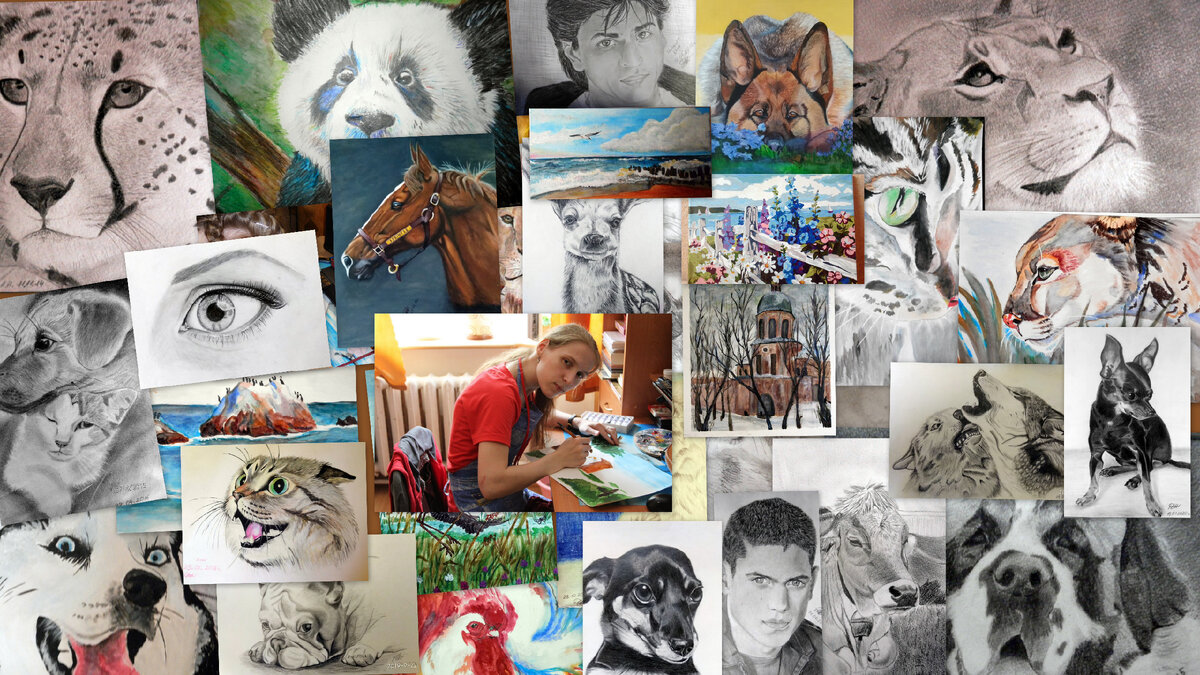 Это просто коллаж из моих работ