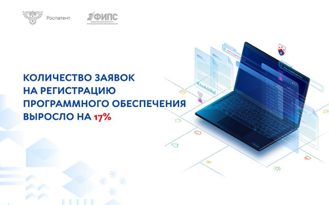 Количество заявок на регистрацию программного обеспечения выросло на 17%