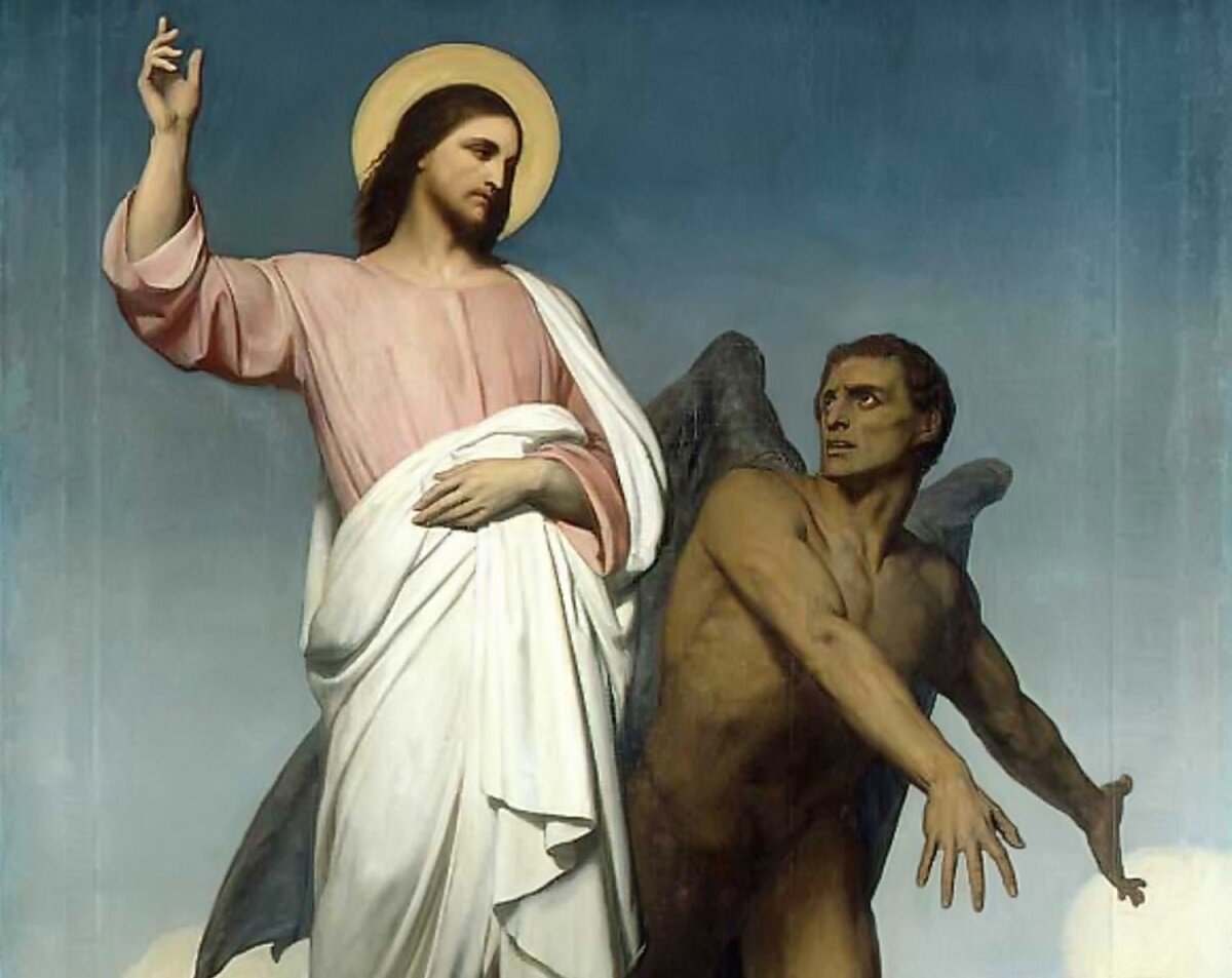 Начиная с первых страниц Библии, с самой первой главы книги Бытие, мы узнаем о существовании диавола, а в третьей главе этой же книги мы видим его уже отчетливо, как опасного и лютого врага.-5