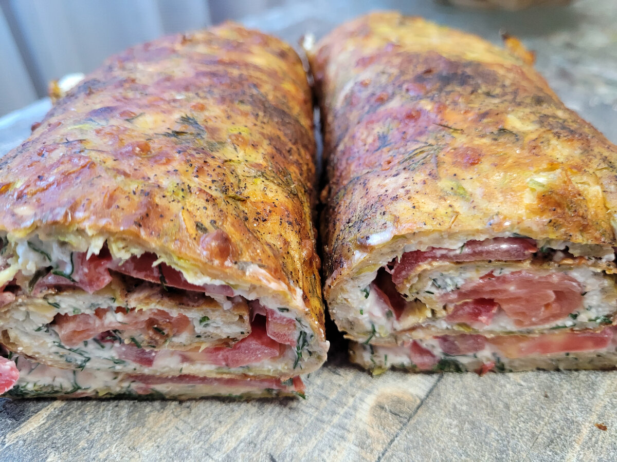 Фото автора.Готовый рулет