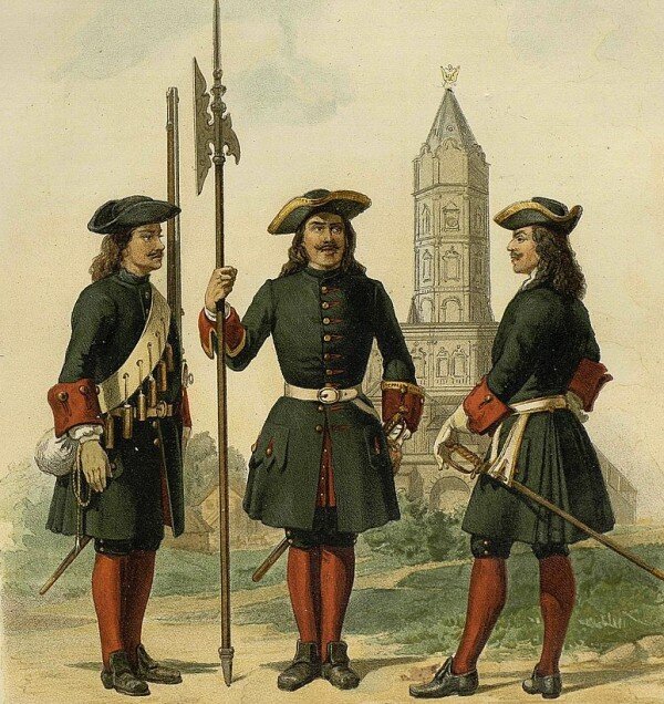 Петровские преображенцы.