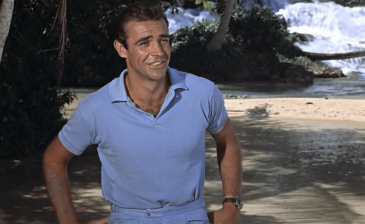 Шон Коннери: в фильме Доктор ноу, в роли агента 007