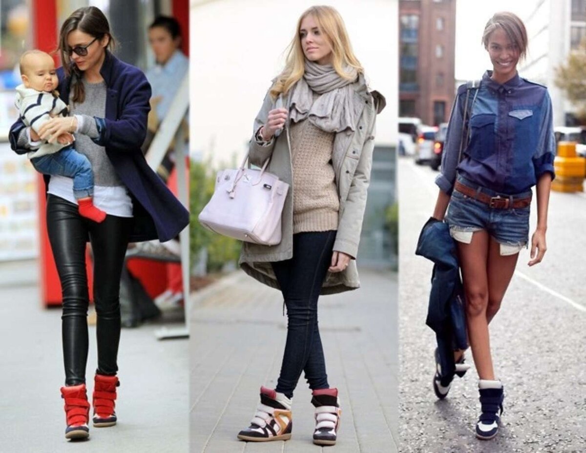 Кеды на танкетке
