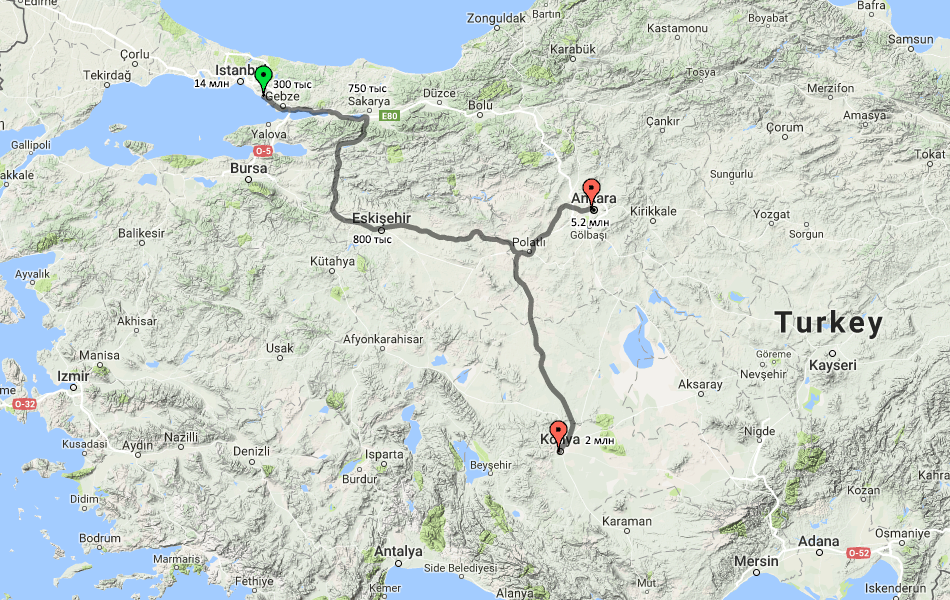 Google карта турция